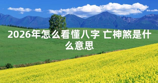 2026年怎么看懂八字 亡神煞是什么意思